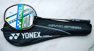 LIMITED EDITION BADMINTON RACKET NANOSPEED 9900 BLACK + BAG JP VER MAX 30 LBS