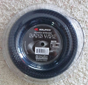 (1) BRAND NEW SOLINCO BARB WIRE Tennis String 200m