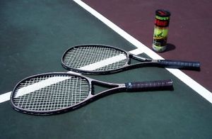 (2) Vintage YONEX Tennis Racquets R-22 REXKING & R-27 REXBORON, 4-5/8 Grips