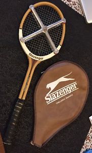 Vintage Slazenger Graphite Challenge Tennis Racquet England Cross Court Brace
