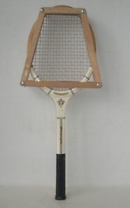 Wood 1950's SLAZENGER US Championship TOURNAMENT Tennis Racquet w Head Press