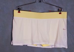 Nike Dri-Fit Skort Short Skirt Size XL White and Yellow