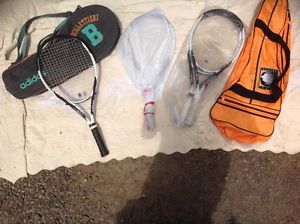 Prince TT Air-Rip Tennis Raquets, Bolletari Tennis Bag, Nike Challenge Court Bag