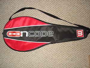New Wilson Ncode Red Tennis Racquet Racket Cover Bag RARE