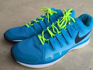 Nike Mens Vapor 9.5 Tour Tennis  Shoes 14 Bright Blue Yellow