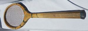 Original 1932 SCARCE " FOREST HILLS " Model WOOD TENNIS RACKET BY F.J. BANCROFT