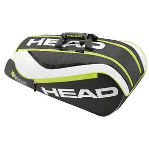 Head Junior Combi negro/lima Bag Bolso de tenis 2016 NUEVO