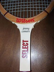 Wilson JIMMY CONNORS CONNERS WOOD Tennis Racket USA Rare Vtg Racquet 4 5/8 Nice