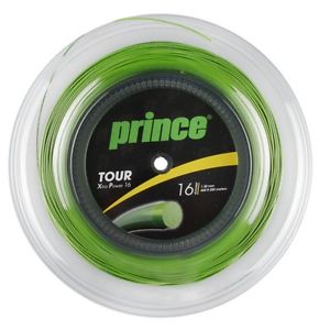 Prince Tour XP 200m verde Cuerdas de tenis Papel de la cadena Beast 1,25 o 1,30