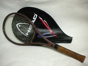 HEAD COMPOSITE EDGE TENNIS RACQUET 4 3/8"  WITH COVER LEATHER GRIP VERY NICE