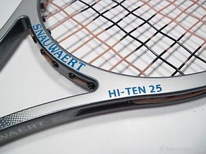 VTG Oddish 1980s SNAUWAERT HI-TEN 25 Tennis Racket Dyno Moore Fortissimo 30 50