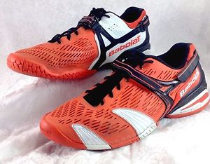 Babolat Orange Black White Tennis Shoes Men’s Size 12 Used