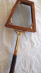 Vintage TAD Davis Classic Wood Tennis Racquet with Wood Brace