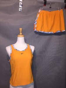 Nike Orange Tank Skirt Skirt Size 8/10 Tennis Outfit Dri-fit Golf