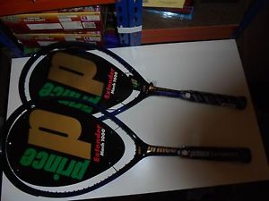 TWO New Prince Extender Mach 1000 LONGBODY Tennis Racket Gip 4-1/2