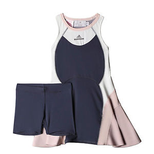 NEW Adidas Stella McCartney Barricade Gray Girl's Medium M 10 12 Tennis Dress