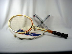 Vintage TAD Davis Classic Professional Wood Tennis Racket with Zephyr Press