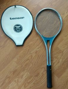 Vintage Aluminum AFM Head Standard TensorTennis Racket with Original Head Cover.