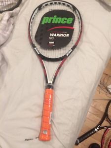 Prince Warrior 100 Tennis Racquet New! Strung 4 3/8 And Spin