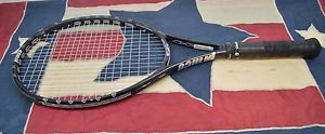 Prince exo3 black team tennis racquet, 100 sq. Inch, 4 3/8 grip used