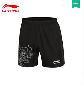 2016 Li Ning men's table tennis clothing Badminton sports Dragon shorts