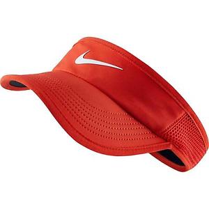 New Nike Adult Unisex Tennis DRIFIT Featherlight Visor Orange 744957-696 Sz S/M