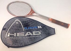 Wilson CN Jimmy Connors Rally L 4-1/2" Tennis Racket w/ Head Protective Cover