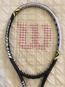 WILSON HYPER CARBON PROSTAFF 7.6 ROLLERS MIDPLUS GRAPHITE TENNIS RACKET 4 3/8
