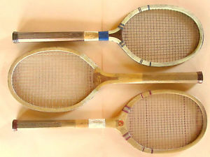 Choose from 3 Antique Tennis Racquets England, Match, College, Wilson