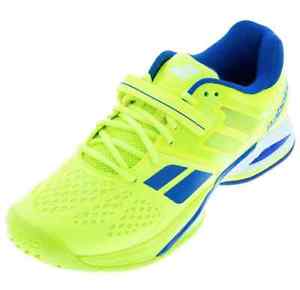 BABOLAT Men`s Propulse All Court Tennis Shoes Yellow and Blue  Size 10