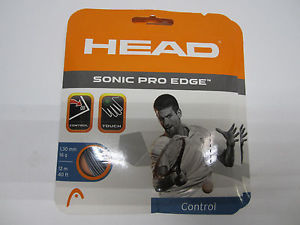**NEW**  LOT OF 2 SETS HEAD SONIC PRO EDGE 16 (1.30) GREY POLY TENNIS STRING