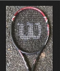 Wilson 5.0 Hyper Pro Staff, VG Condition, Just Strung 4 1/2g Stiff