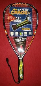 Brand new E-Force Zero Richter Tubes 22" Chaos Racquetball Racquet great