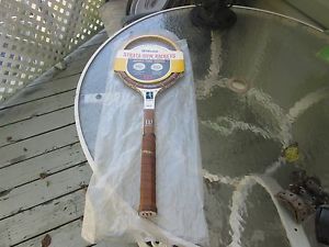VINTAGE CHRIS EVERT 1970s AUTOGRAPH MODEL WILSON WOODEN TENNIS RACQUET RACKET