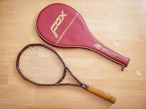NICE FOX TARGET 210 BOSWORTH STRUNG TENNIS RACQUET & CASE COVER GRIP SIZE 4-3/8