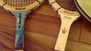 lot of (2) VINTAGE Wilson Jack Kramer Autograph Tennis Racquet & Tie-Breaker