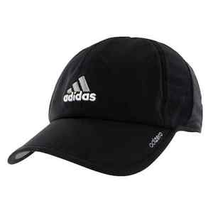 adidas Men's Adizero Cap, Black/Aluminum, One Size Fits All
