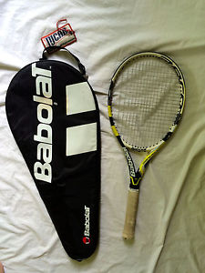 BABOLAT AEROPRO DRIVE TENNIS RACKET AERO MODULAR- YELLOW/BLACK - 4 3/8