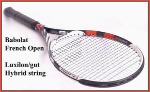 2012 RARE BABOLAT AERO PRO DRIVE GT FRENCH OPEN 4 1/4 TENNIS RACQUET PRO STRUNG