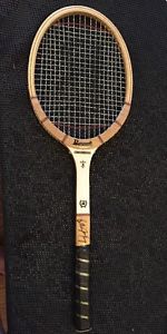 vtg Bancroft Signature Billie Jean King Wooden Tennis Racquet