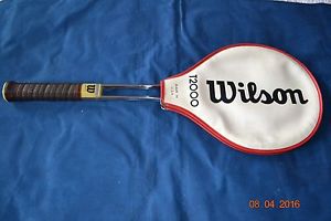 WILSON T2000 STEEL TENNIS RACKET WITH COVER