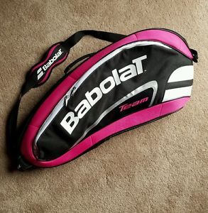 New Without Tags Babolat Team Line Pink Tennis Bag 3 Pack