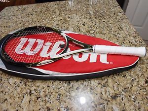 WILSON K Factor K Surge Tennis Racquet 4 3/8 Grip 100" Head with case (K) SURGE