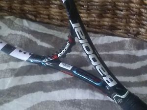 Babolat Pure Drive Roddick+, GT, Woofer, Grip 4-3/8, 100 SQ IN, 16x19 Pattern