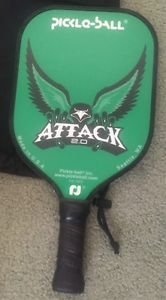 Attack 2.0 Graphite PickleBall Paddle // Green