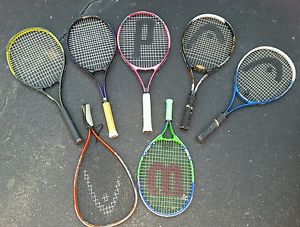 TENNIS RACKET LOT INDIVIDUAL OR SELL AS LOT MULTI BRANDS FAST SHIPPING