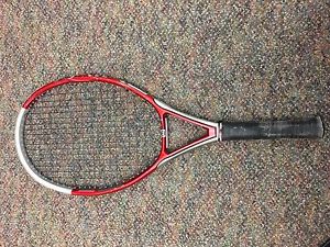 Wilson Triad 5 (4 1/2 grip) with new strings