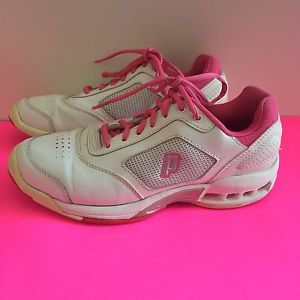 Prince White/pink Womans Tennis Shoe 7.5