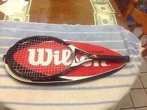 WILSON (K)FACTOR (K)ONE TENNIS RAQUET SIZE 41/2 L 4 PRE OWNED