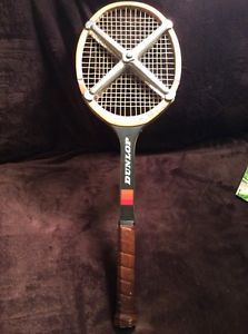 VINTAGE JOHN MCENROE WOODEN TENNIS RACKET DUNLOP WOOD RAQUET